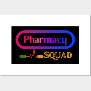 Pharmacy squad T shirt for pharmacist Posters and Art